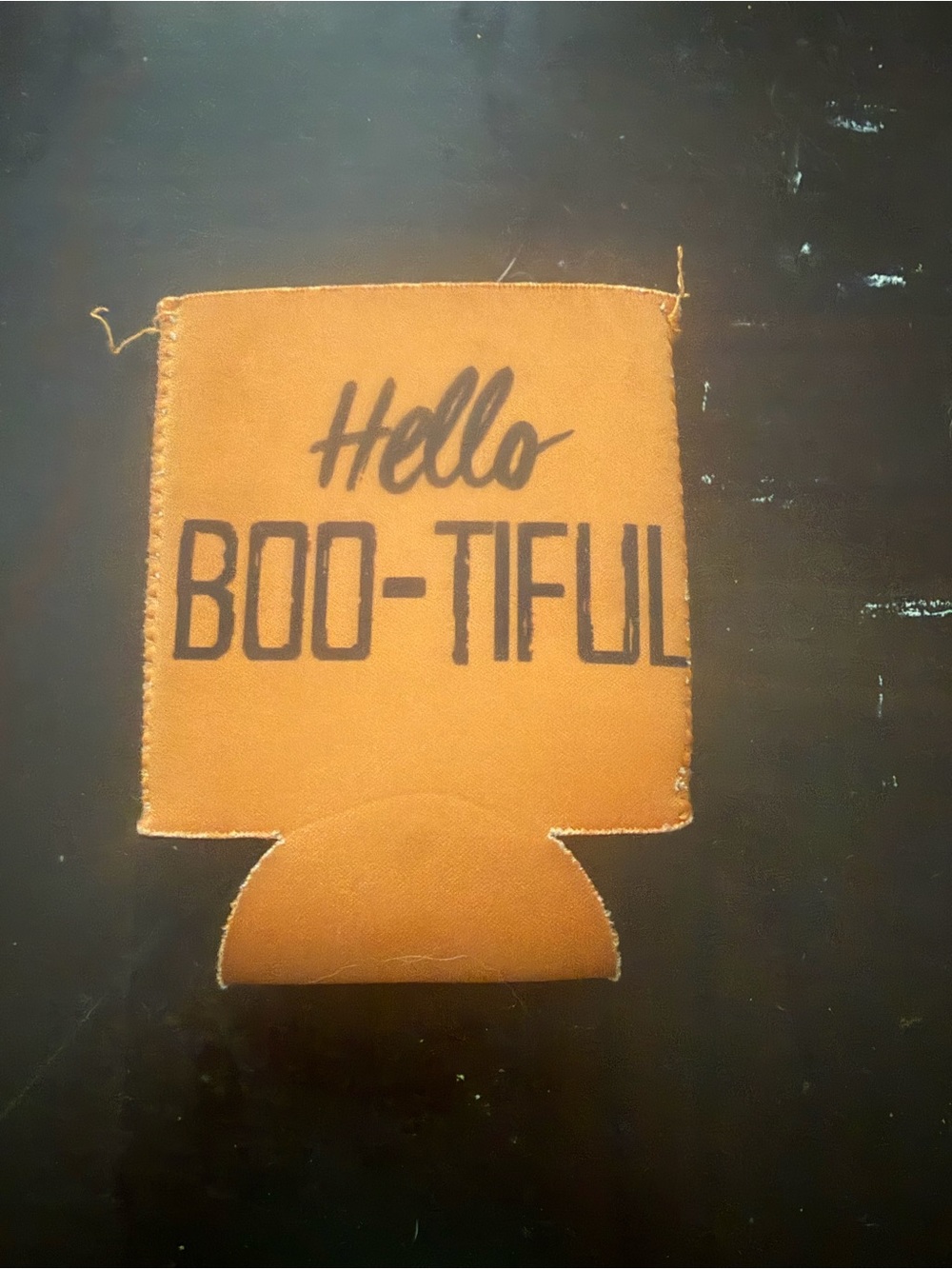 Hello Boo-tiful Orange Koozie